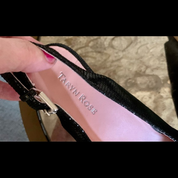 Taryn Rose black sling back sandals sz 9.5 - Picture 3 of 5